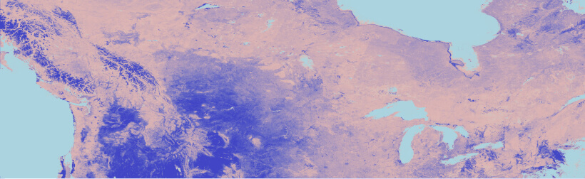 Multi-day composite of NASA MODIS data at 250 metre resolution